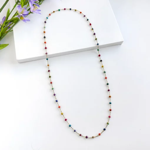 Dotted Kantha Milieu Necklace