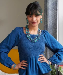 Kantha Azure Karita Necklace