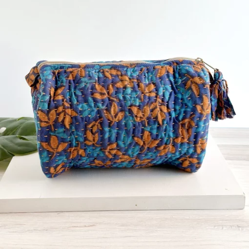 Kantha Cosmetic Bag (No.017)