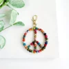 Kantha Peace Keychain Clip