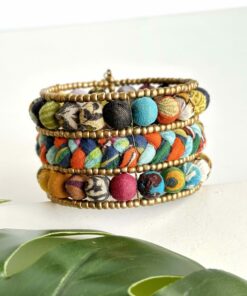 Kantha Plaited Cuff